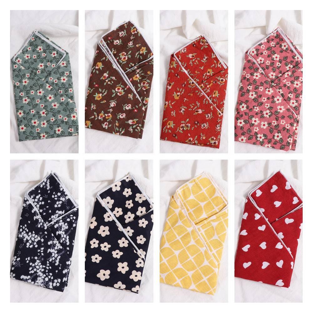 Summer Clothing Wraps - ラップスカーフ、ネッカチーフ、プリントスカーフ、コーディネート、衣料品アクセサリー、小さな正方形スカーフ、シルクスカーフ、プリントスカーフ、韓国風スカーフ