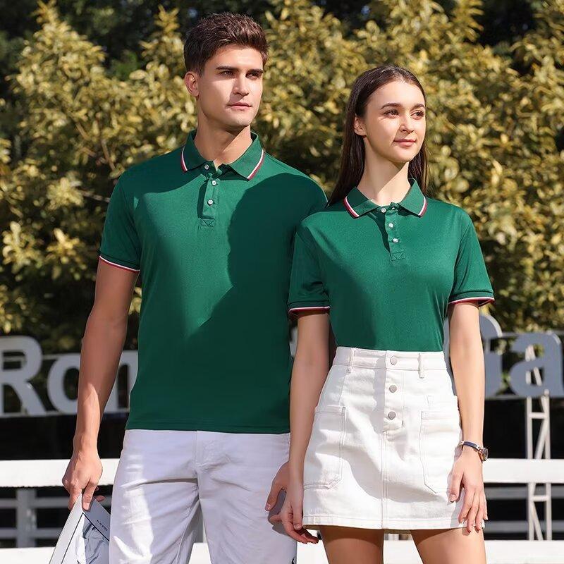 Summer Clothing Wholesale - カスタムロゴ入りメンズポロシャツ、折り返し襟付き半袖、通気性のある作業服、カジュアルTシャツ、卸売衣料