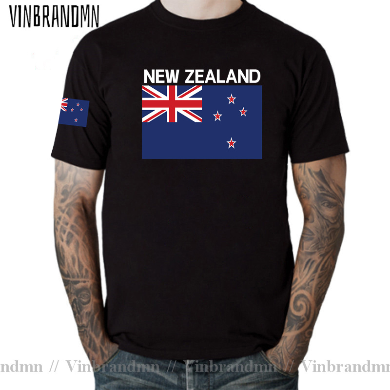 Summer Clothing Nz - ニュージーランドメンズ Tシャツジャージ Zealander Nations Tシャツ綿 100%