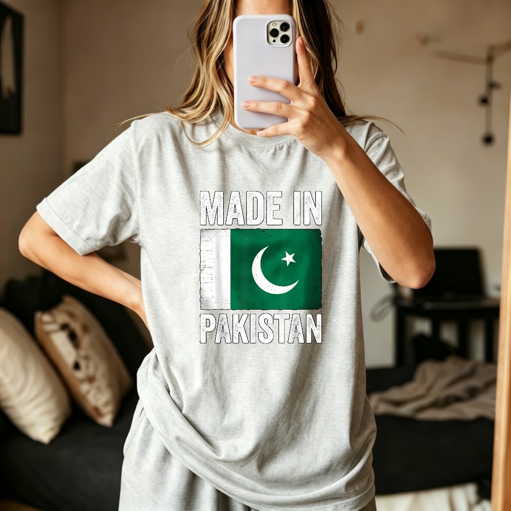 パキスタン製　面白いパキスタン国旗柄プライドTシャツ　カジュ - Summer Clothing Pakistan のレビューと価格
