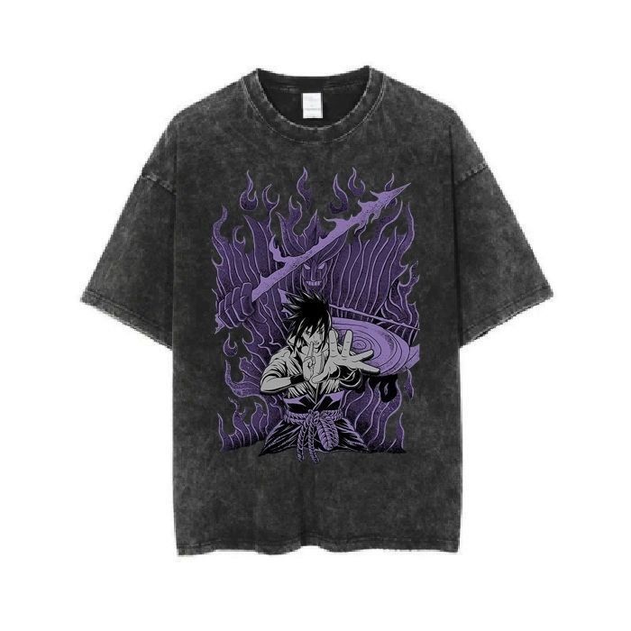 ナルトサスケウォッシュドアンドウェアド半袖Tシャツ、夏のファ - Summer Clothing Brands のレビューと価格