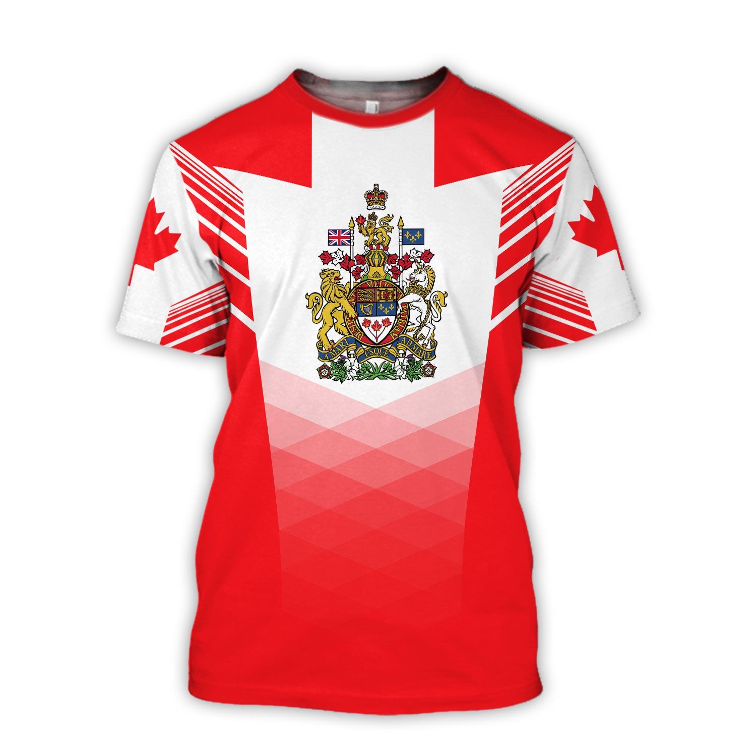 カナダ Tシャツ カナダ国旗メープルリーフ 3D プリント  - Summer Clothing Women Canada のレビューと価格
