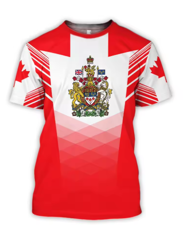 カナダTシャツ カナダ国旗エンブレム メープルリーフ 3Dプ - Summer Clothing Women Canada のレビューと価格