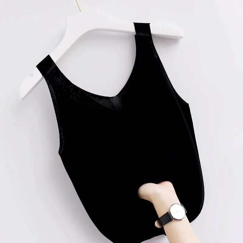 ニットヴィンテージタンクトップ V ネックノースリーブ美的ル - Summer Zara のレビューと価格