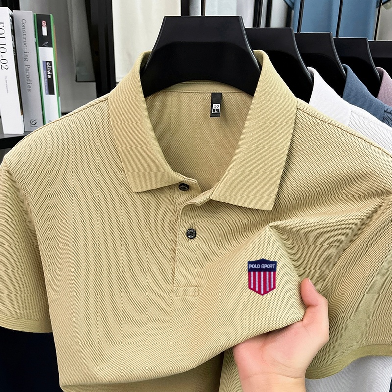 綿100% 高級ブランド メンズ サマー 半袖ポロシャツ 襟 - Summer Clothing Brands のレビューと価格