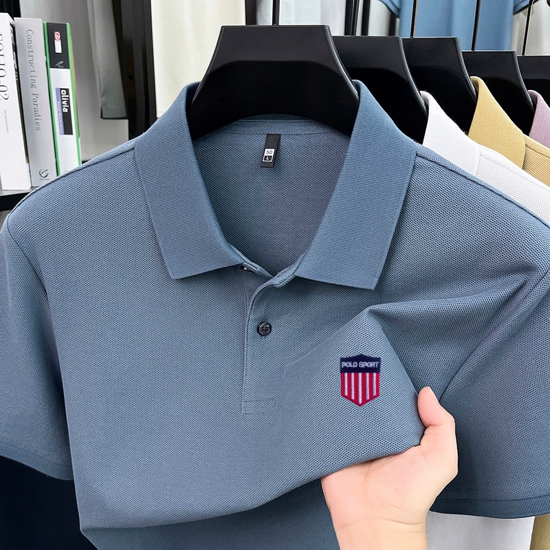 綿100% 高級ブランド メンズ サマー 半袖ポロシャツ 襟 - Summer Clothing Brands のレビューと価格